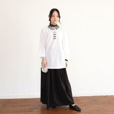 もくもくちゃん(MokMokchan)のMK498　nadenadeラグラン7分tee／ホワイトM