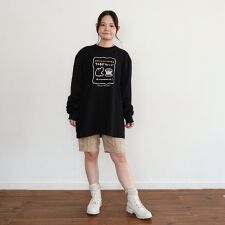 もくもくちゃん(MokMokchan)のMK515　ハンバーガーとウサロンTEE／ブラックL