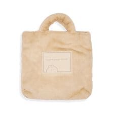 MK527　エコファーショルダースクエアバック／ベージュ