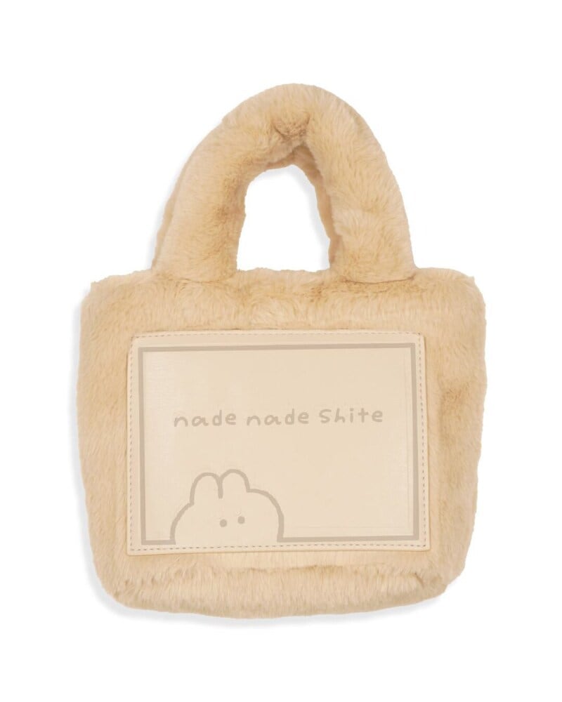 もくもくちゃん（MokMokchan）/MK528　エコファーミニトートポシェット／ベージュ MK528 エコファーミニトートポシェット／ベージュ | もくもくちゃん