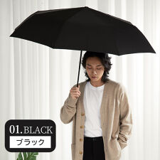 3秒で畳める 雨傘 折りたたみ傘 形状安定 大きい 8本骨/65cm Selfold wisp+