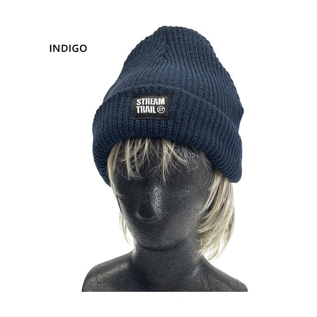 [�}���C]AM BEANIE (�A�[�~�[ �r�[�j�[)/�X�g���[���g���C���iSTREAM TRAIL�j INDIGO