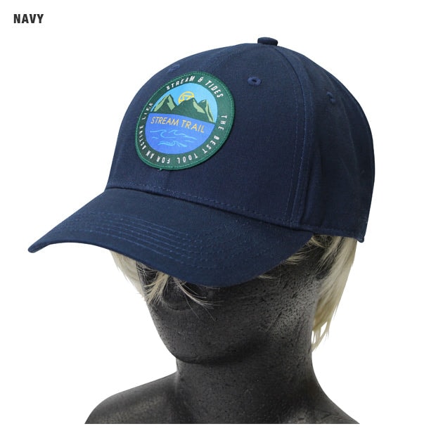 [�}���C]BASEBALL CAP COTTON S&T (�x�[�X�{�[���L���b�v �R�b�g��)/�X�g���[���g���C���iSTREAM TRAIL�j NAVY