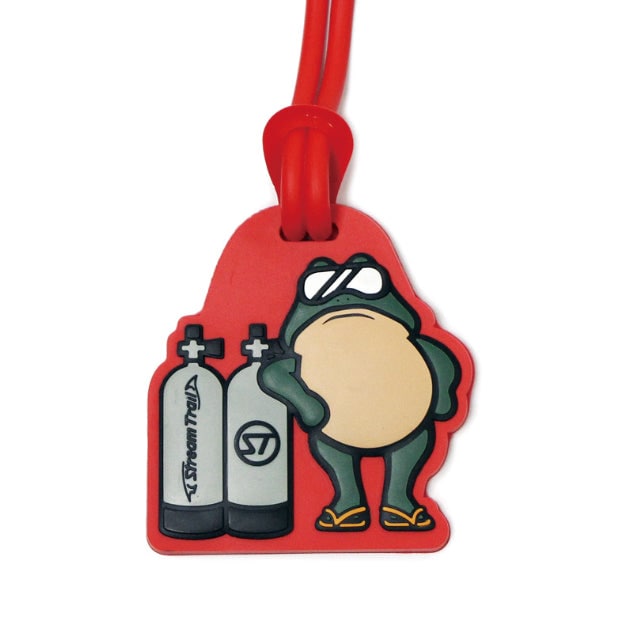 [�}���C]NAME TAG DAVE SCUBA TANK�i�l�[���^�O �f�C�u �X�N�[�o�j/�X�g���[���g���C���iSTREAM TRAIL�j Red