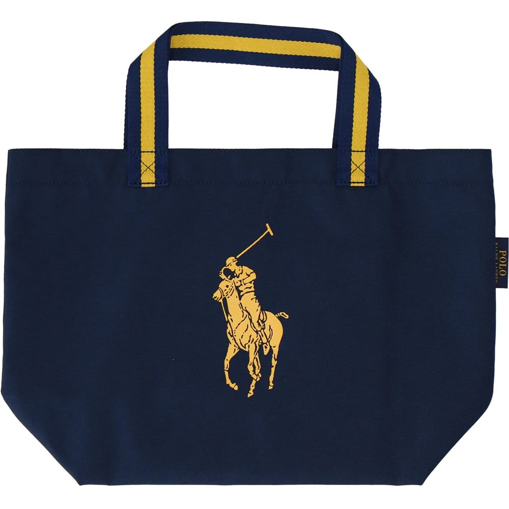 キャンバス ストライプド ミディアム トート | ポロ ラルフ ローレン