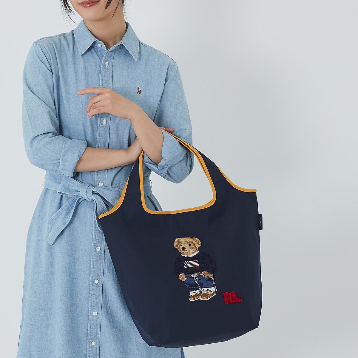 ポロベア刺繍バッグ【POLO RALPH LAUREN（ポロ ラルフ ローレン