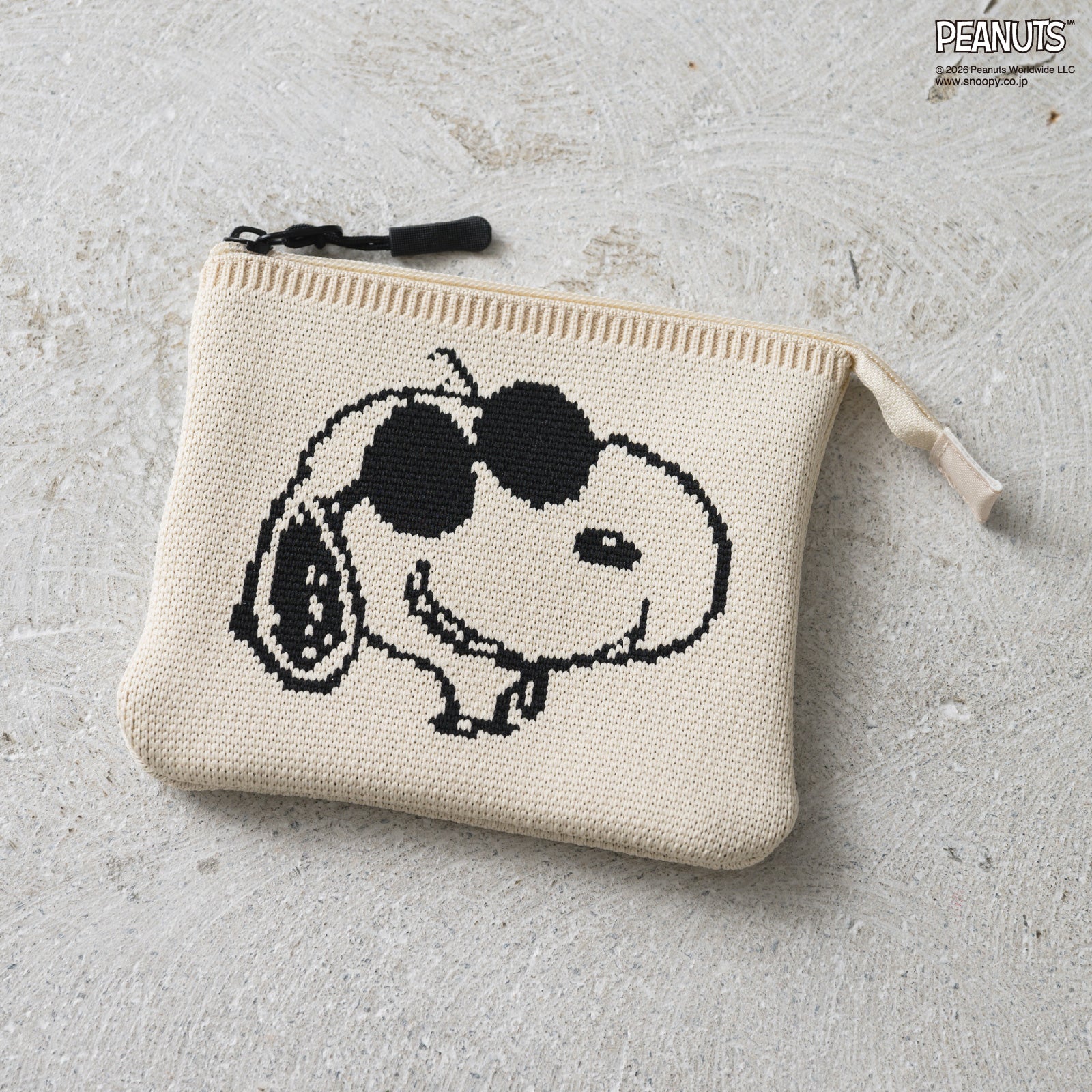 スヌーピー ニットポーチ【PEANUTS（ピーナッツ）】