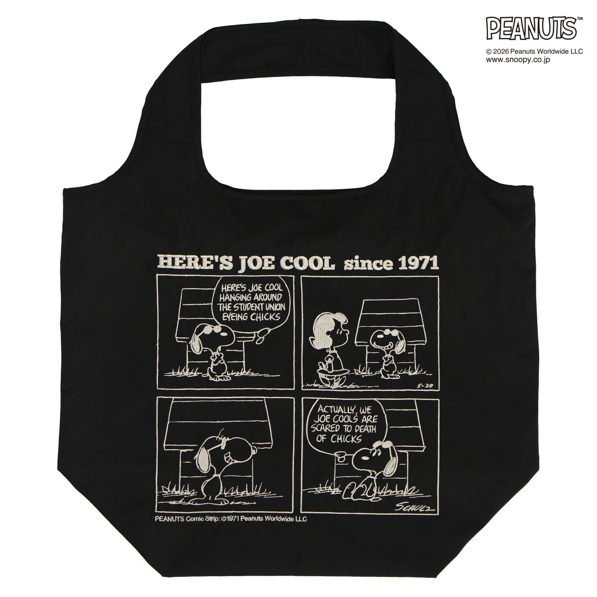 スヌーピー 刺繍バッグ【PEANUTS（ピーナッツ）】