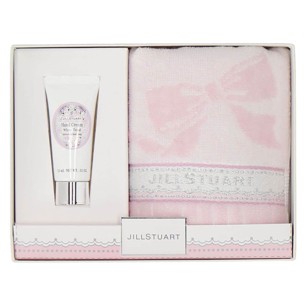タオルハンカチーフ＆ハンドクリームセット【JILL STUART(ジル