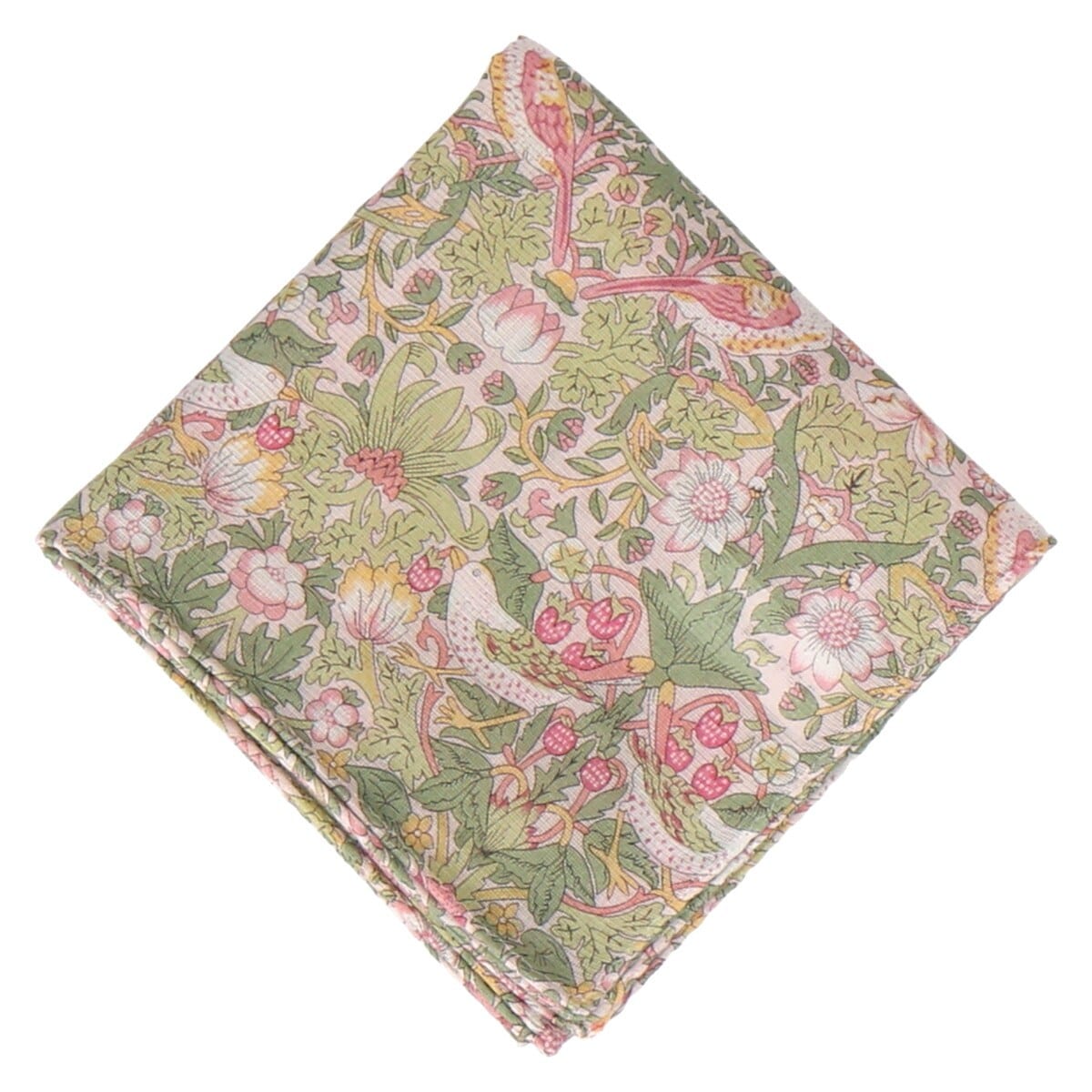 ガーゼハンカチ(LIBERTY＊シンクオブミー ピスタチオ) 大人のガーゼハンカチ【INTERMODE MADE WITH LIBERTY. FABRIC