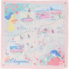大判ハンカチ 岡山 白桃【47 JAPAN】
