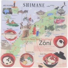 大判ハンカチ 島根 お雑煮【47 JAPAN】