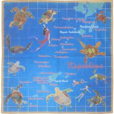 大判ハンカチ 鹿児島 ウミガメ【47 JAPAN】