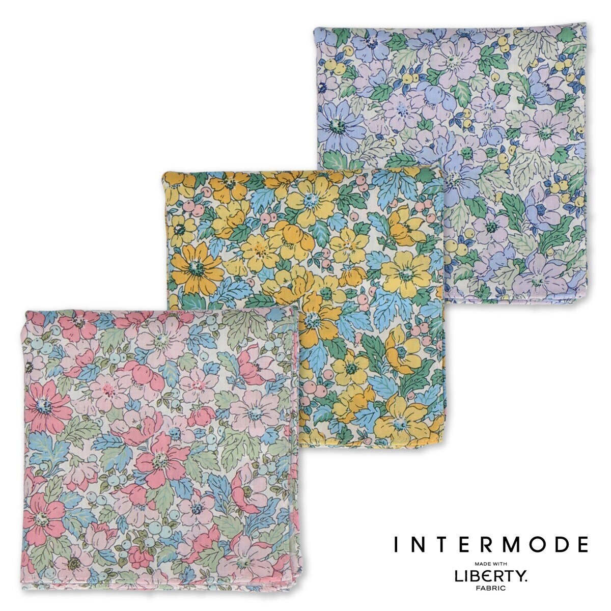 プリントハンカチ【INTERMODE MADE WITH LIBERTY. FABRIC】 | インター