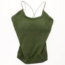 FTL カップ付き丸編みキャミソール