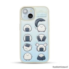 【iPhone15/14/13】なんでもいきもの [ぷくぷく背面ケース]