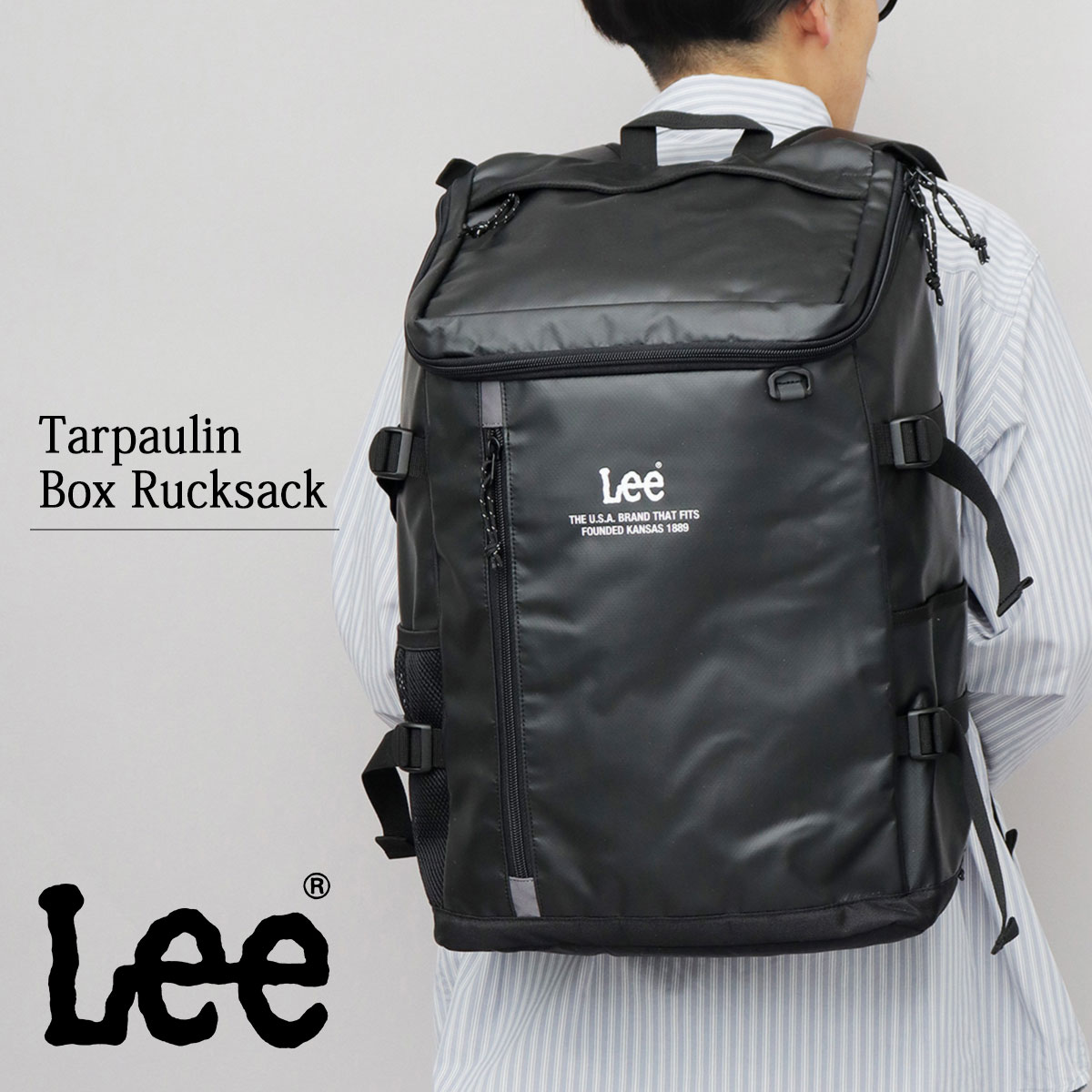 大容量の約35.5L】 撥水 多ポケット バックパック リュック | リー(Lee