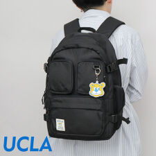 ユーシーエルエー(UCLA)のUCLA 大容量 多ポケット 2層式 ラウンドバックパック ジョー ラバーチャーム付き