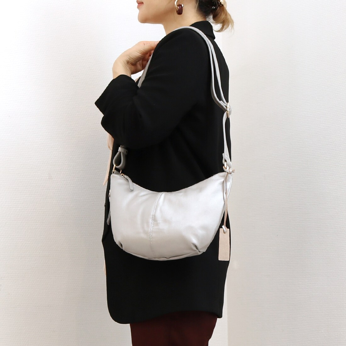 アトランタ（ATLANTA）/アトランタ ATLANTA / やぎ革軽量ハーフムーンショルダー アトランタ ATLANTA / やぎ革軽量ハーフムーンショルダー | アトランタ