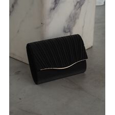 2WAY サテン プリーツ パーティーバッグ 結婚式 パーティー お呼ばれ オケージョン