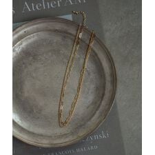 2連 チェーンネックレス シルバー ゴールド 結婚式 アクセサリー