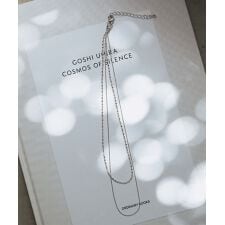 2連チェーン ネックレス シルバー ゴールド 結婚式 パーティー