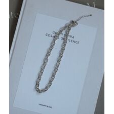 メタリック チャンキーチェーン ネックレス シルバー ゴールド 結婚式 パーティー