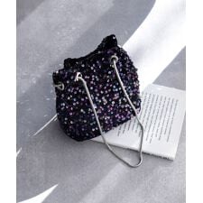 スパンコール巾着ハンドバッグ パーティーバッグ 結婚式 パーティー お呼ばれ オケージョン