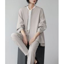 フロリア(Flolia)のセットアップ スーツ フォーマル セレモニー ビジネス ジャケット テーパードパンツ 【洗える】