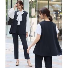 フロリア(Flolia)の【洗える/ストレッチ】スーツ セットアップ【3点セット】