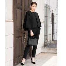 フロリア(Flolia)の【喪服 礼服】【3点セット】【洗える】スーツ セットアップ