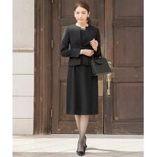 フロリア(Flolia)の【喪服 礼服】【洗える】スーツ セットアップ