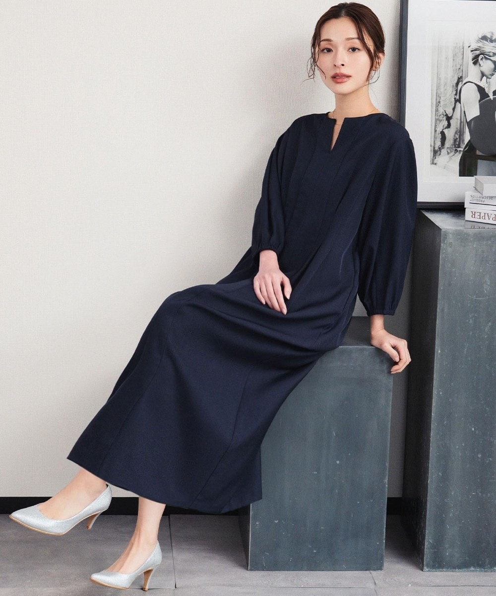 【喪服・礼服】[洗える]フォーマルワンピース ブラックフォーマル セレモニー 卒業式 入学式