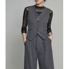 ノースリーブベスト ワイドパンツ セットアップ スーツ