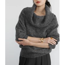 《新色追加》2WAY オフショルダー ニット プルオーバー オフショルニット