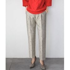 エルフランク(ELFRANK)のドットジャガードテーパードパンツ