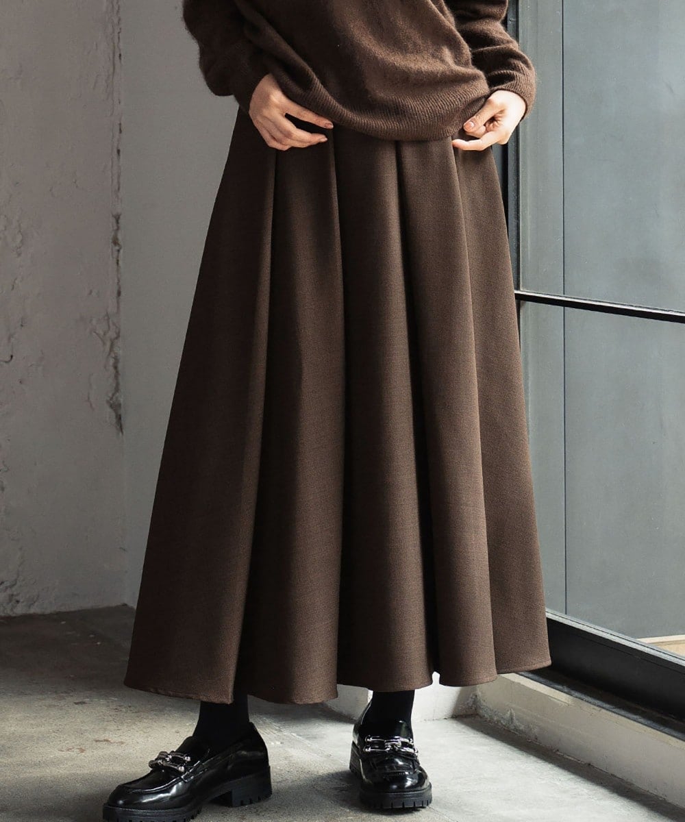 fr2golf プリーツスカート ダークブラウン fr2golf プリーツスカート ダークブラウン 23区 【洗える】レザー