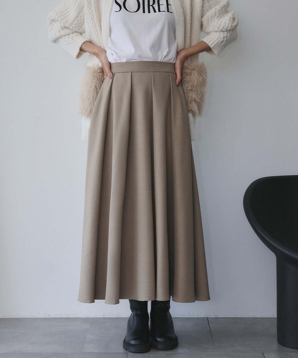 タックフレアロングスカート | エルフランク(ELFRANK) | マルイウェブ