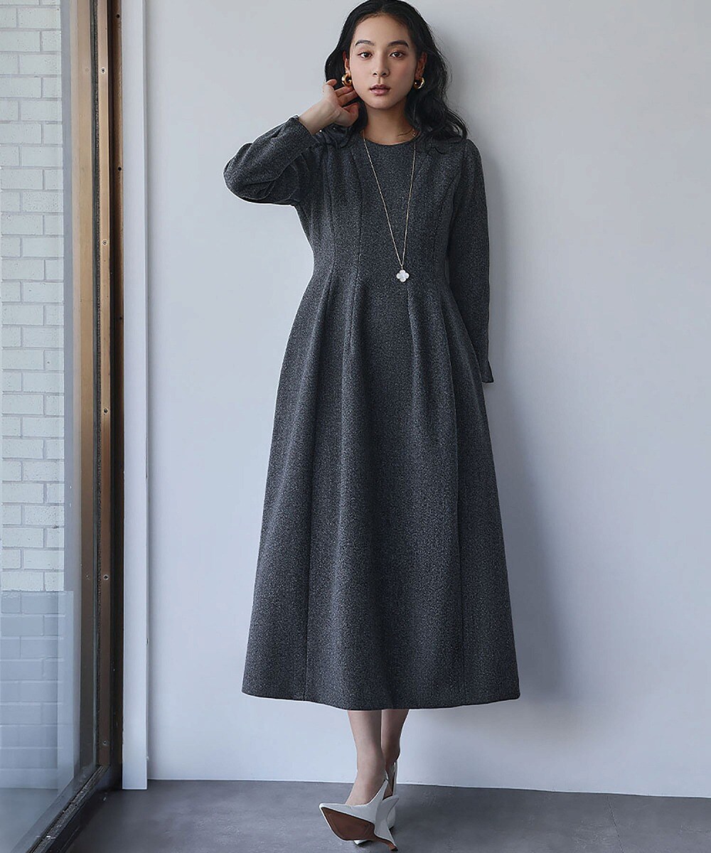 エルフランク（ELFRANK）/クルーネック コクーン フォーマル ワンピース クルーネック コクーン フォーマル ワンピース | エルフランク(ELFRANK