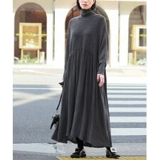 エルフランク(ELFRANK)のタートルネック ロング ニット ワンピース
