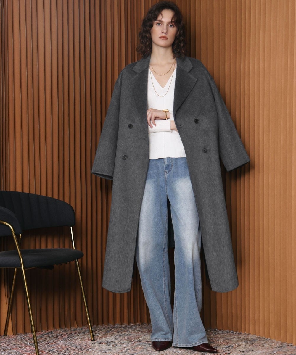 HIGH QUALITY】チェスターロングコート 美品》 SNIDEL ベルテッド 