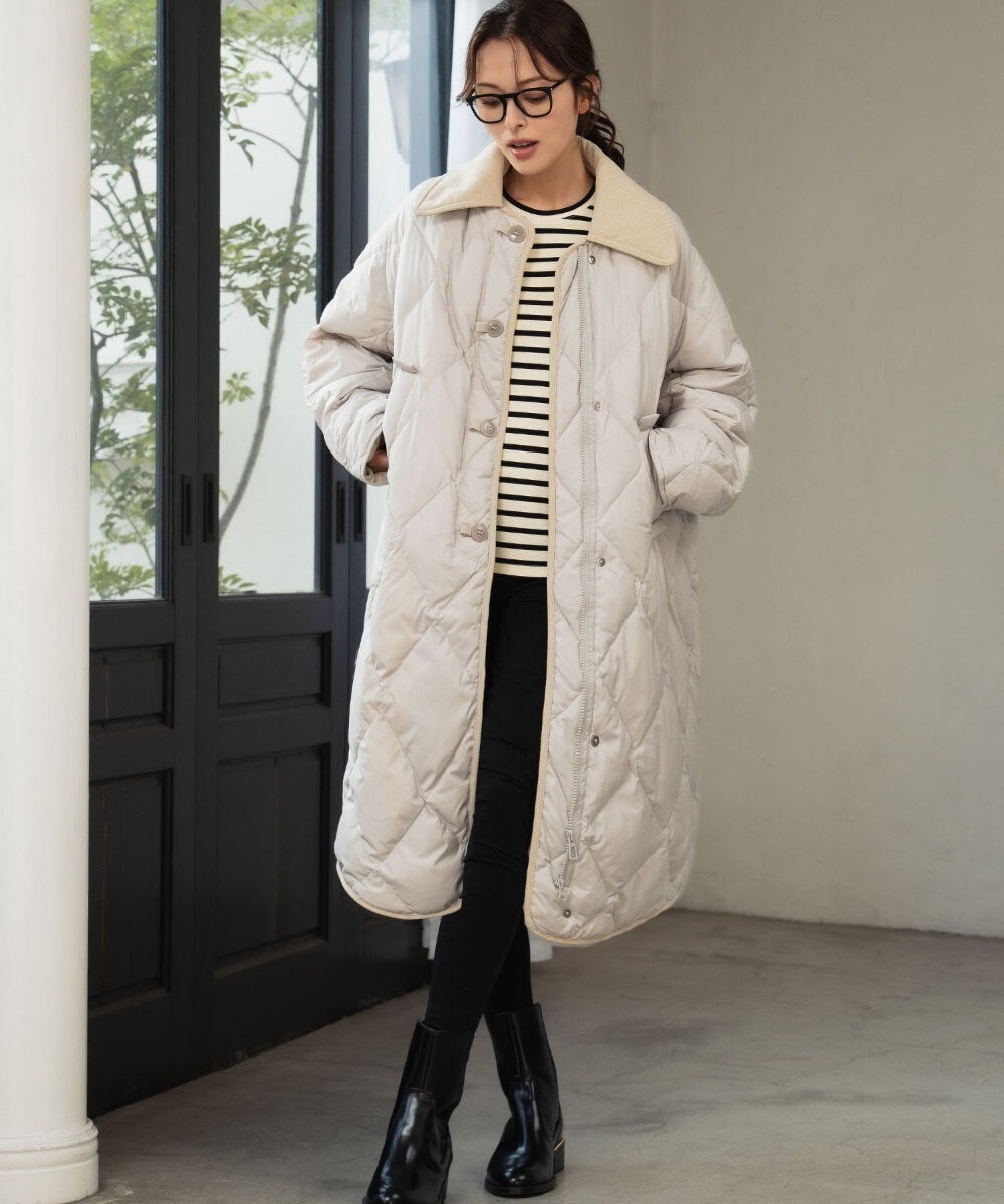 洗える】リッチファーフードロング ダウン | エニィスィス(ANY SIS
