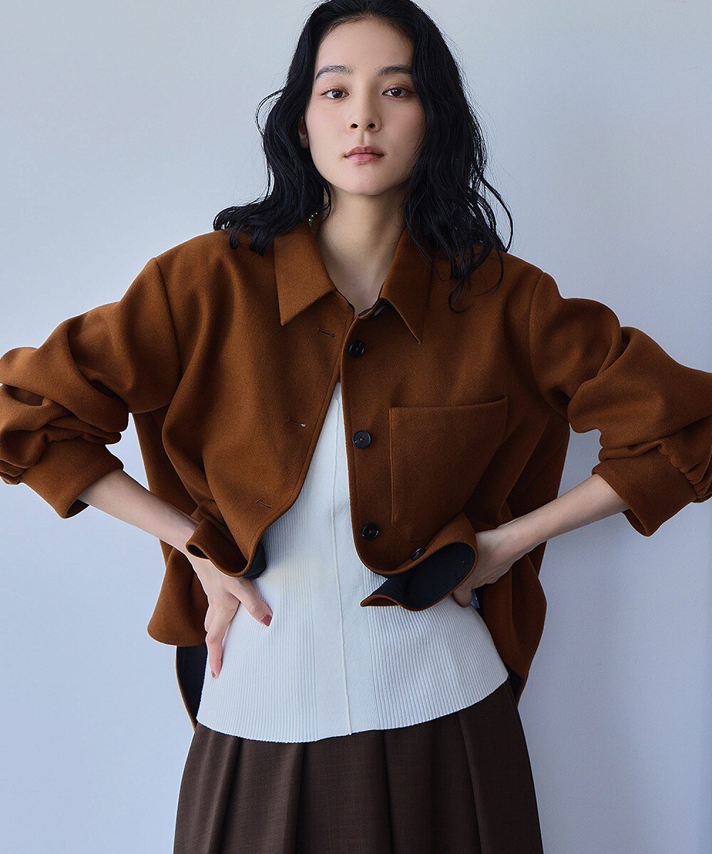 スローブイエナ フリルネック ギャザーブルゾン フリルネック ギャザーブルゾン | スローブ イエナ(SLOBE IENA