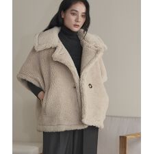 テディベア ボアコート ボアジャケット ミドル丈