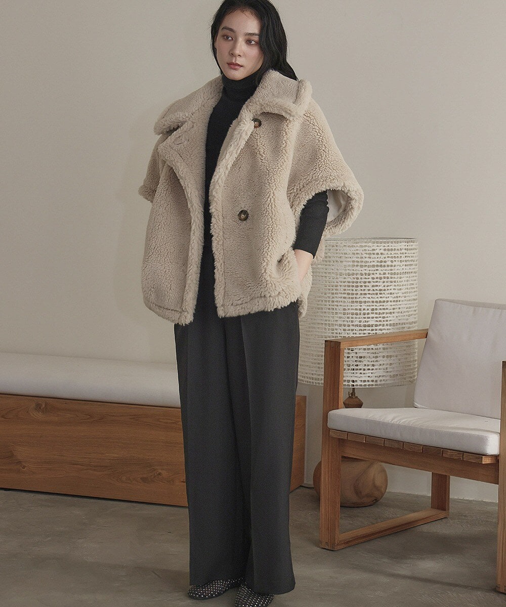 テディベア ボアコート ボアジャケット ミドル丈 | エルフランク