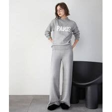 ロゴニットプルオーバー ワイドパンツ セットアップ 上下セット