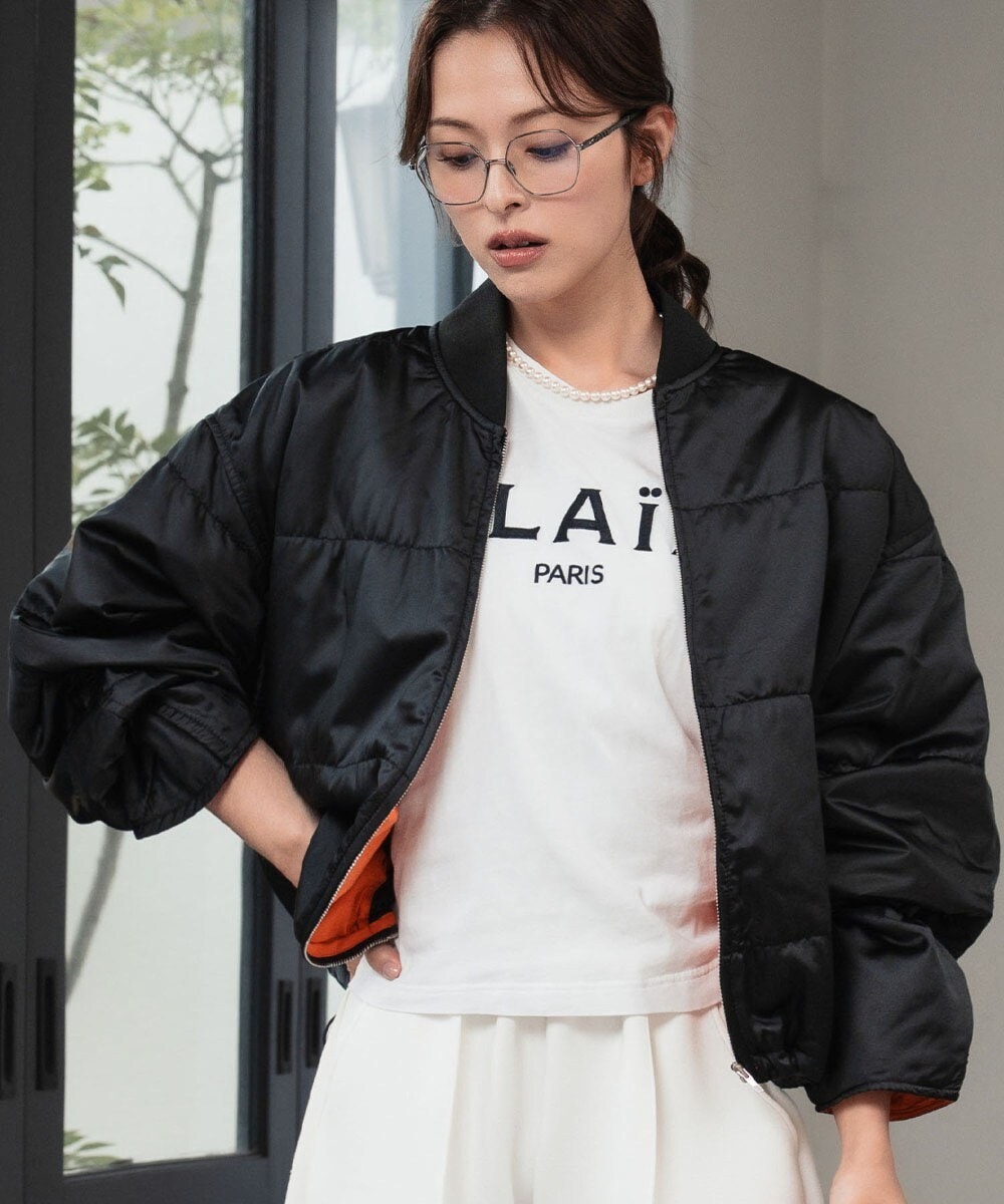 【NEW】エルフランク（ELFRANK）/スタンドカラー バイカラー ナイロンブルゾン スタンドカラー バイカラー ナイロンブルゾン | エルフランク(ELFRANK