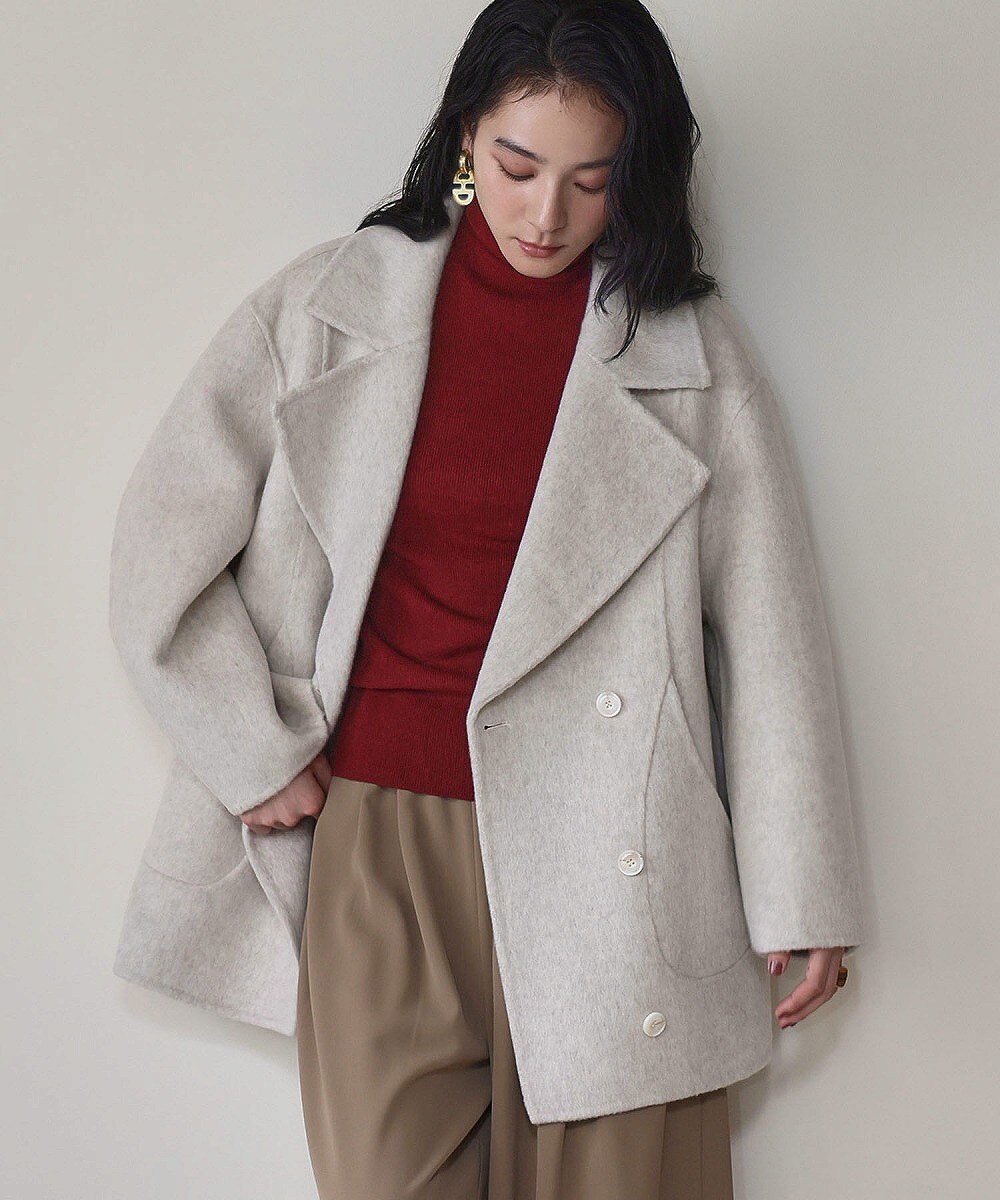 スライバー チェック ショート Pコート | シップス(SHIPS) | マルイ