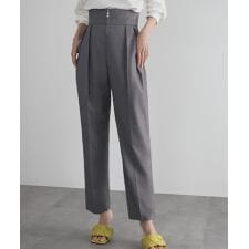ハイウエストタックテーパードパンツ