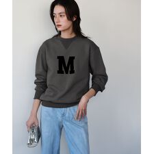 ロゴプリント裏毛プルオーバー